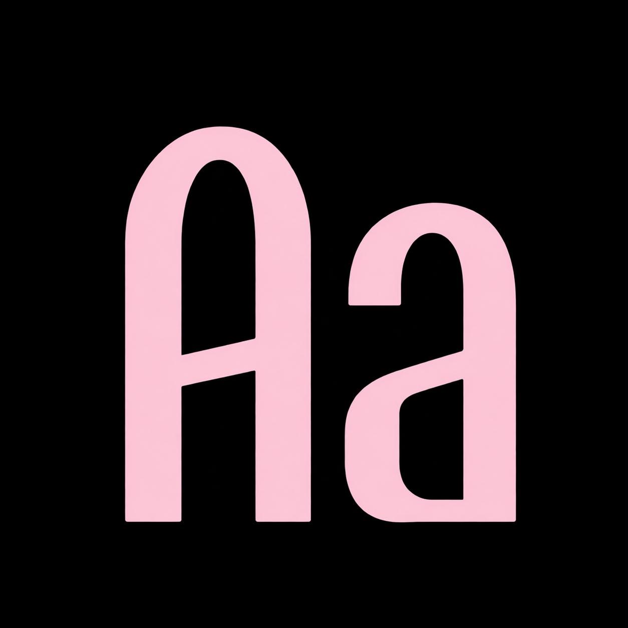 Amostra da fonte "Ando", usada no logotipo Pétala